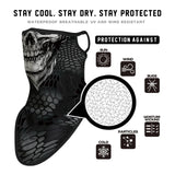 Braga Cuello Tubular para adultos Skull Skeleton Calavera Feliz Dia de Los Muertos Mexico Disfraz Halloween Máscara Cara Ski Snowboard Buff Deporte