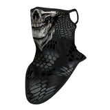 Braga Cuello Tubular para adultos Skull Skeleton Calavera Feliz Dia de Los Muertos Mexico Disfraz Halloween Máscara Cara Ski Snowboard Buff Deporte