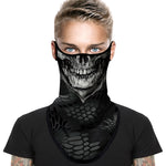 Braga Cuello Tubular para adultos Skull Skeleton Calavera Feliz Dia de Los Muertos Mexico Disfraz Halloween Máscara Cara Ski Snowboard Buff Deporte