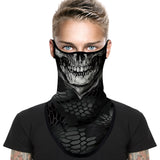 Braga Cuello Tubular para adultos Skull Skeleton Calavera Feliz Dia de Los Muertos Mexico Disfraz Halloween Máscara Cara Ski Snowboard Buff Deporte