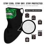 Braga Cuello Tubular para adultos Personaje Hulk Marvel Comics Marvel Universo Vengadores Avengers Disfraz Halloween Máscara Cara Ski Snowboard Buff Deporte 