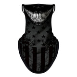 Braga Cuello Tubular para adultos Venom Marvel DC Marvel Comics Disfraz Halloween Máscara Cara Ski Snowboard Buff Deporte Bandera Estados Unidos USA Flag