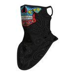 Braga Cuello Tubular para adultos Skull Skeleton Calavera Feliz Dia de Los Muertos Mexico Disfraz Halloween Máscara Cara Ski Snowboard Buff Deporte