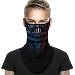 Braga Cuello Tubular para adultos Personaje Darth Vader Star Wars La Guerra de las Galaxias Disfraz Halloween Máscara Cara Ski Snowboard Buff Deporte 