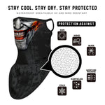 Braga Cuello Tubular para adultos Personaje Joker DC Comics Superhéroe Superhero Disfraz Halloween Máscara Cara Ski Snowboard Buff Deporte 