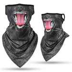 Braga Cuello Tubular para niños Disfraz Halloween Máscara Cara Ski Snowboard Buff Deporte Animal Perro