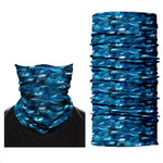 Braga Cuello Tubular Bandana Diseño Océano Niño Azul Cortaviento