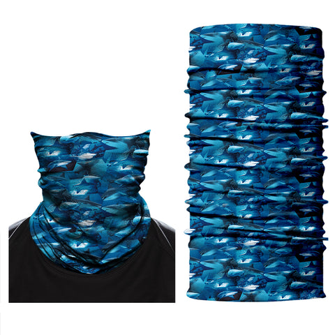 Braga Cuello Tubular Bandana Diseño Océano Niño Azul Cortaviento