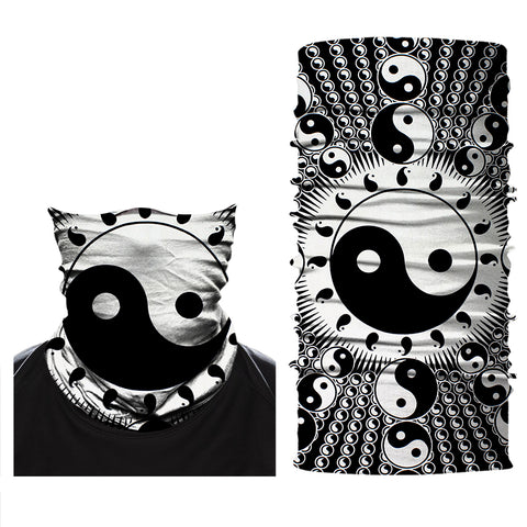 Braga Cuello Tubular para adultos Ying Yang Máscara Cara Ski Snowboard Buff Deporte