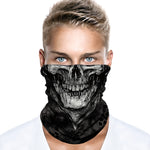 Braga Cuello Tubular para adultos Skull Skeleton Calavera Disfraz Halloween Máscara Cara Ski Snowboard Buff Deporte