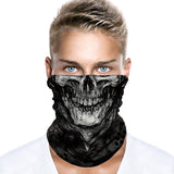 Braga Cuello Tubular para adultos Skull Skeleton Calavera Disfraz Halloween Máscara Cara Ski Snowboard Buff Deporte