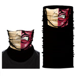 Braga Cuello Tubular Pañuelo para adultos Personaje Anger Personaje Dos Caras Comics