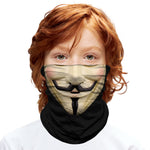 Braga Cuello Tubular para niños Personaje Vendetta Money Heist La Casa de Papel Disfraz Halloween Máscara Cara Ski Snowboard Buff Deporte