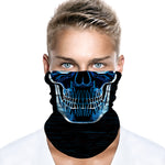 Braga Cuello Tubular para adultos Skull  Scanner Skeleton Calavera Escaner Feliz Dia de Los Muertos Mexico Disfraz Halloween Máscara Cara Ski Snowboard Buff Deporte 
