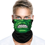 Braga Cuello Tubular para adultos buff para hombre Personaje Hulk Verde Marvel Comics MCU Los Vengadores 