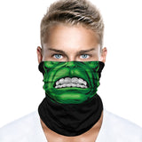 Braga Cuello Tubular para adultos buff para hombre Personaje Hulk Verde Marvel Comics MCU Los Vengadores 
