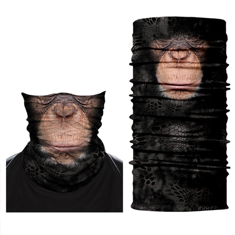 Braga Cuello Tubular Pañuelo para adultos Chimpancé Planeta de los Simios Cesar Monos Animales Caesar Planet of the Apes