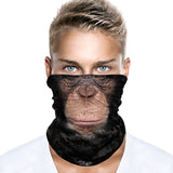 Braga Cuello Tubular Pañuelo para adultos Chimpancé Planeta de los Simios Cesar Monos Animales Caesar Planet of the Apes