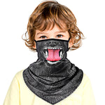 Braga Cuello Tubular para niños Disfraz Halloween Máscara Cara Ski Snowboard Buff Deporte Animal Perro