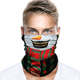 Braga Cuello Tubular para adultos Snowman Muñeco De Nieve Navidad Felices Fiestas 