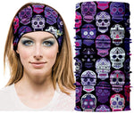 Braga Cuello Tubular para adultos Mexico Feliz Dia de los Muertos Halloween Fiesta Disfraz Carnaval para mujer