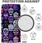 Braga Cuello Tubular para adultos Mexico Feliz Dia de los Muertos Halloween Fiesta Disfraz Carnaval para mujer
