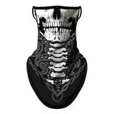 Braga Cuello Tubular para adultos Skull Skeleton Calavera Feliz Dia de Los Muertos Mexico Disfraz Halloween Máscara Cara Ski Snowboard Buff Deporte