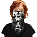 Braga Cuello Tubular para niños Skull Skeleton Calavera Feliz Dia de Los Muertos Mexico Disfraz Halloween Máscara Cara Ski Snowboard Buff Deporte