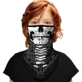 Braga Cuello Tubular para niños Skull Skeleton Calavera Feliz Dia de Los Muertos Mexico Disfraz Halloween Máscara Cara Ski Snowboard Buff Deporte