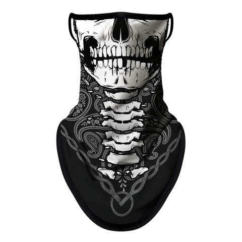 Braga Cuello Tubular para adultos Skull Skeleton Calavera Feliz Dia de Los Muertos Mexico Disfraz Halloween Máscara Cara Ski Snowboard Buff Deporte