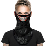 Braga Cuello Tubular para adultos Venom Marvel DC Marvel Comics Disfraz Halloween Máscara Cara Ski Snowboard Buff Deporte 