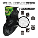 Braga Cuello Tubular para niños Personaje The Mask Hulk Marvel Comics Superhéroe Superhero Vengadores Avengers Disfraz Halloween Máscara Cara Ski Snowboard Buff Deporte 