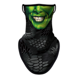 Braga Cuello Tubular para adultos Personaje The Mask Hulk Marvel Comics Superhéroe Superhero Vengadores Avengers Disfraz Halloween Máscara Cara Ski Snowboard Buff Deporte 