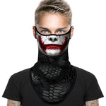 Braga Cuello Tubular para adultos Personaje Joker DC Comics Superhéroe Superhero Disfraz Halloween Máscara Cara Ski Snowboard Buff Deporte 