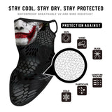 Braga Cuello Tubular para niños Personaje Joker DC Comics Superhéroe Superhero Disfraz Halloween Máscara Cara Ski Snowboard Buff Deporte 
