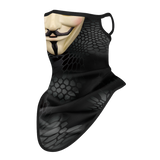 Pañuelo Bandana Orejeras Braga Cuello Tubular para niños Disfraz Halloween Máscara Cara Ski Snowboard Buff Deporte Personaje Vendetta Money Heist La Casa de papel