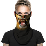 Braga Cuello Tubular para adultos Animal Leon Máscara Cara Orejeras Ski Snowboard Buff Deporte