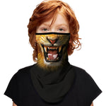 Braga Cuello Tubular para niños Animal Tigre Disfraz Halloween Máscara Cara Ski Snowboard Buff Deporte 