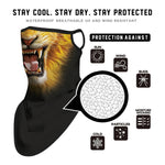 Braga Cuello Tubular para adultos Animal Leon Máscara Cara Orejeras Ski Snowboard Buff Deporte