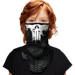 Braga Cuello Tubular para niños Alien Punisher Destructor Castigador Máscara Cara Orejeras Ski Snowboard Buff Deporte