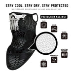 Braga Cuello Tubular para adultos Alien Punisher Destructor Vengador Castigador Máscara Cara Orejeras Ski Snowboard Buff Deporte