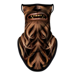 Braga Cuello Tubular para adultos Personaje Chewbacca Star Wars la Guerra de las Galaxias Máscara Cara Orejeras Ski Snowboard Buff Deporte