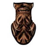 Braga Cuello Tubular para adultos Personaje Chewbacca Star Wars la Guerra de las Galaxias Máscara Cara Orejeras Ski Snowboard Buff Deporte