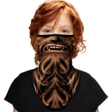 Braga Cuello Tubular para niños Personaje Chewbacca Star Wars la Guerra de las Galaxias Máscara Cara Orejeras Ski Snowboard Buff Deporte
