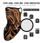 Braga Cuello Tubular para adultos Personaje Chewbacca Star Wars la Guerra de las Galaxias Máscara Cara Orejeras Ski Snowboard Buff Deporte