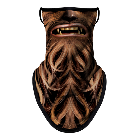 Braga Cuello Tubular para adultos Personaje Chewbacca Star Wars la Guerra de las Galaxias Máscara Cara Orejeras Ski Snowboard Buff Deporte