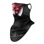 Braga Cuello Tubular para adultos Personaje Comics Dos Caras Two Faces Angry Disfraz Halloween Máscara Cara Ski Snowboard Buff Deporte