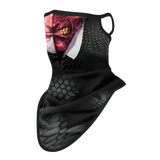 Braga Cuello Tubular para niños Personaje Comics Dos Caras Two Faces Angry Disfraz Halloween Máscara Cara Ski Snowboard Buff Deporte