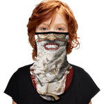 Braga Cuello Tubular para niños Santa Claus Máscara Cara Orejeras Ski Snowboard Buff Deporte