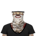 Braga Cuello Tubular para adultos Santa Claus Máscara Cara Orejeras Ski Snowboard Buff Deporte